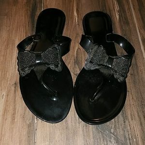 Jelly bow sandals